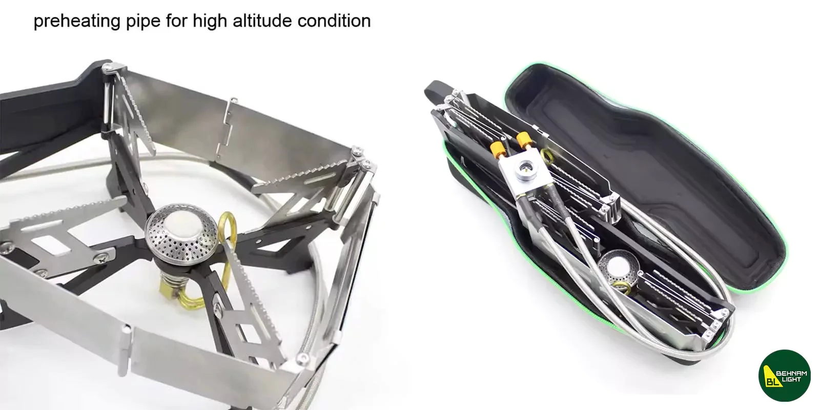 سرشعله کمپینگ تاشو دو شعله بی آر اس BRS مدل BRS-32