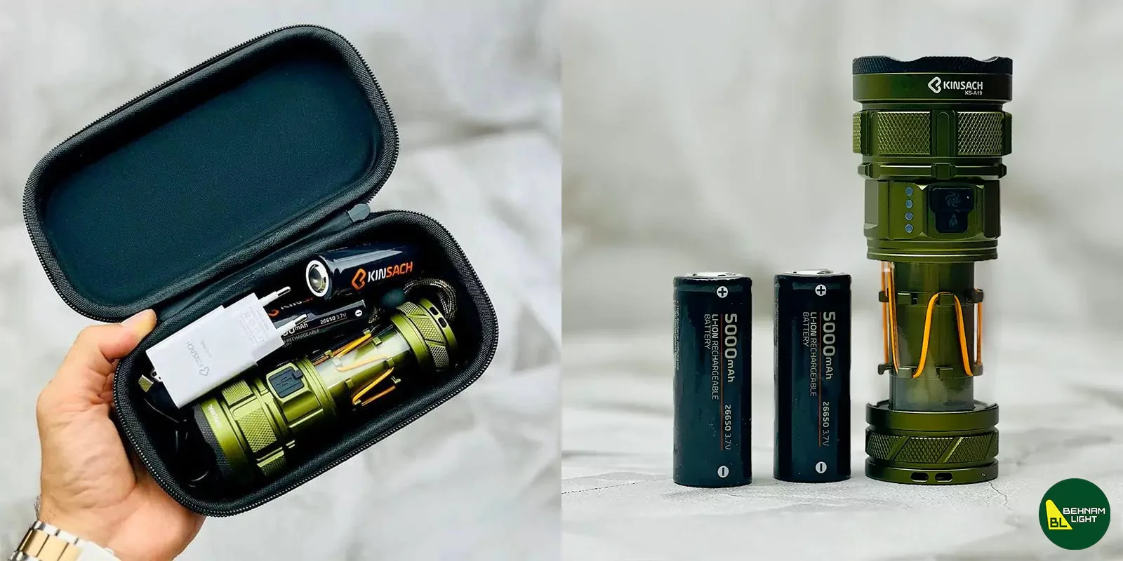 چراغ قوه فانوس دار کینساچ مدل KINSACH KS-A19