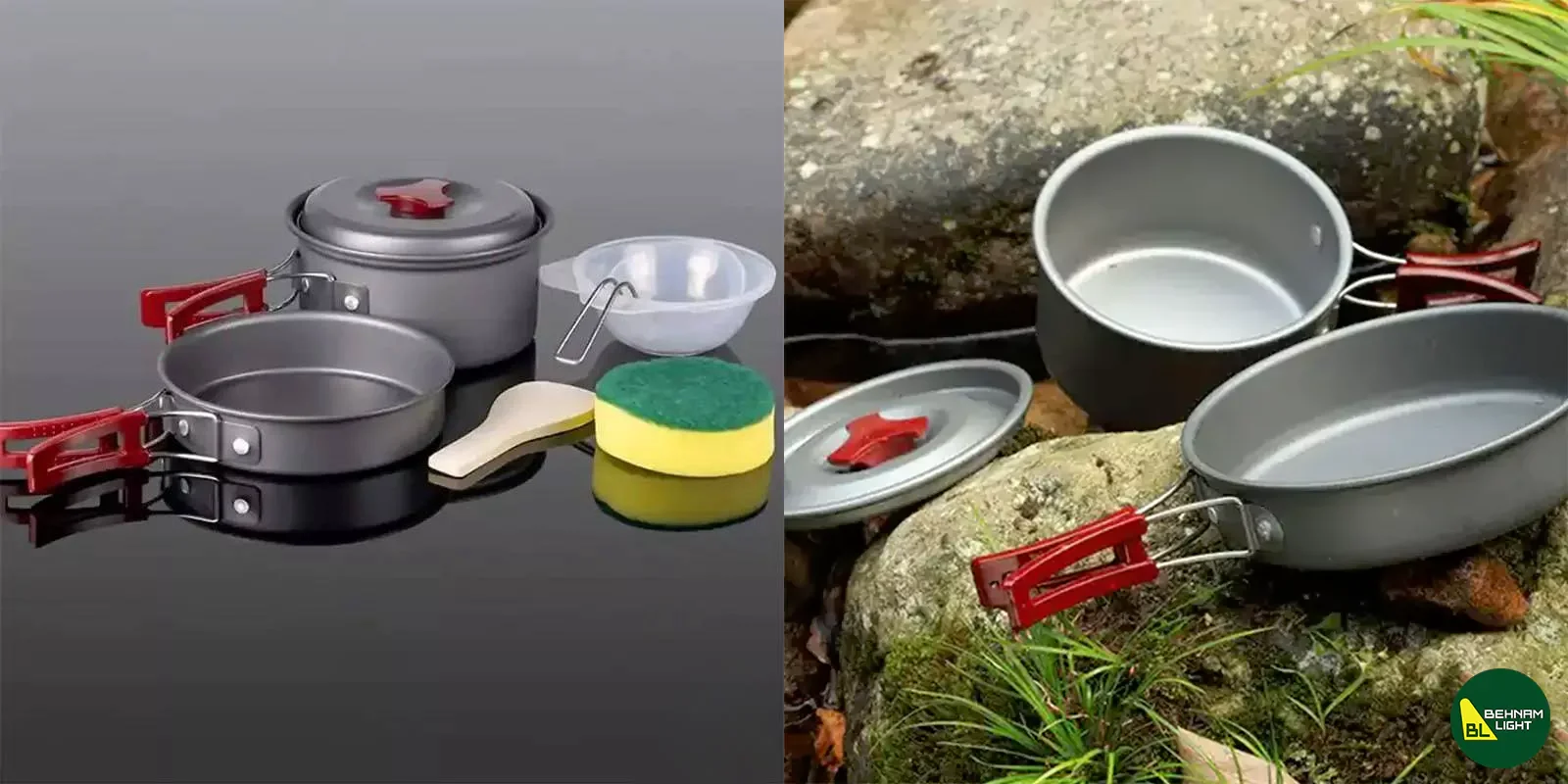 ست قابلمه مسافرتی 1 تا 2 نفره بی آر اس BRS مدل BRS-151