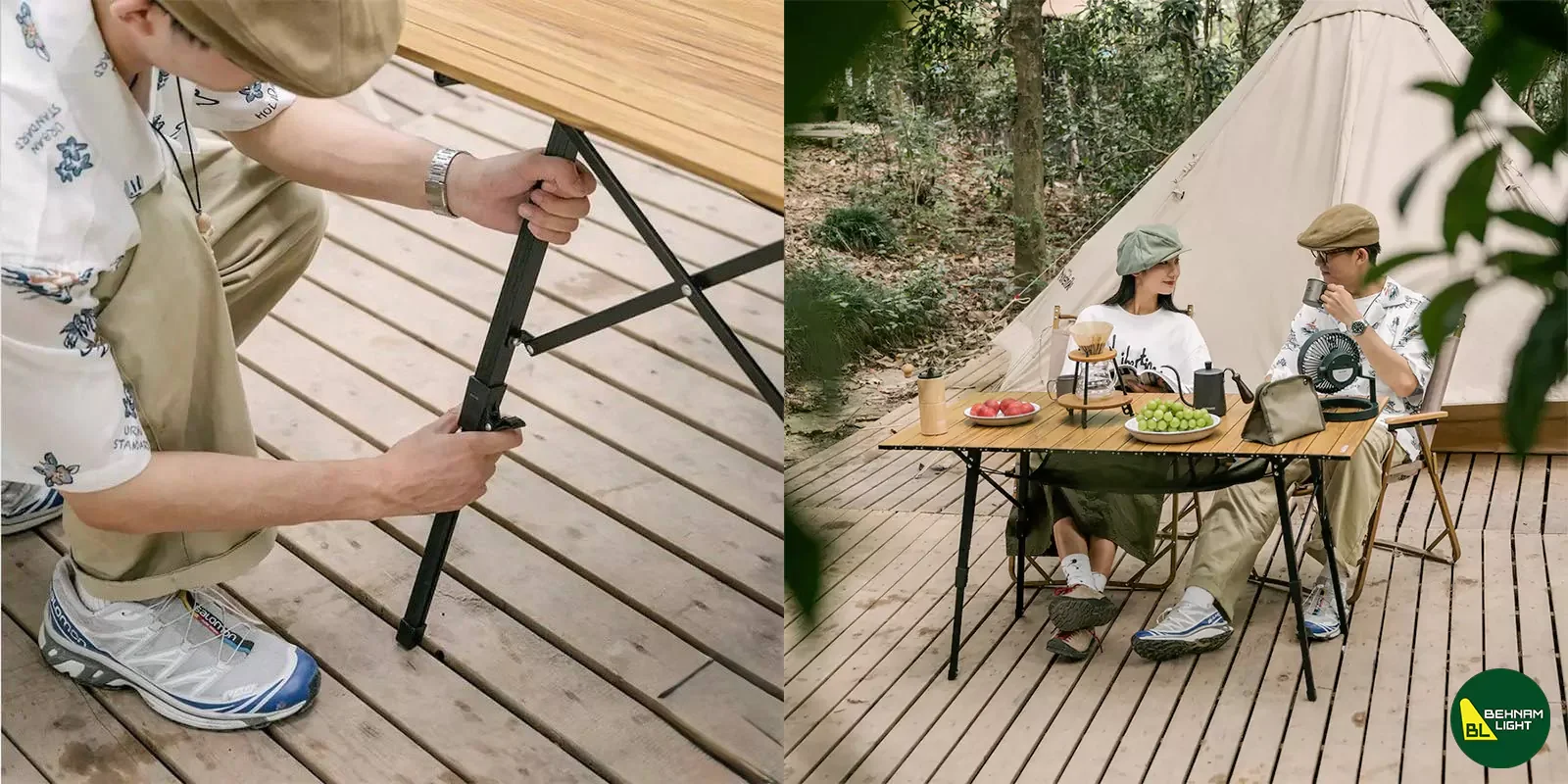 میز تاشو نیچرهایک مدل NH19Z003-D