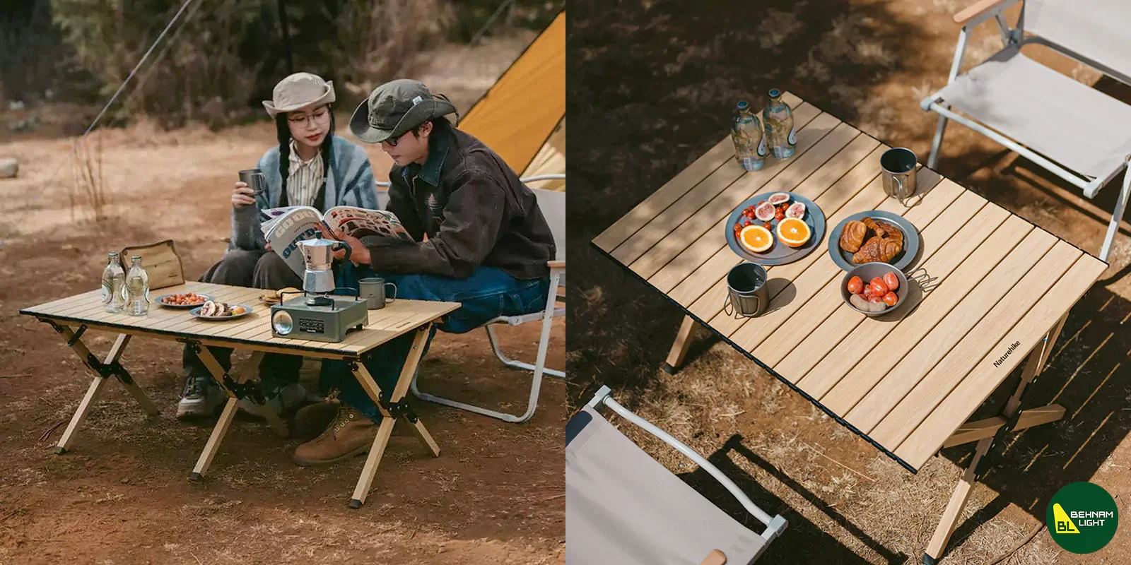 میز تاشو نیچرهایک ( سایز کوچک و بزرگ ) مدل CNK2300JU010