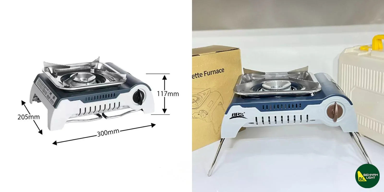 اجاق گاز کمپینگ پایه دار بی آر اس BRS مدل BRS-K001