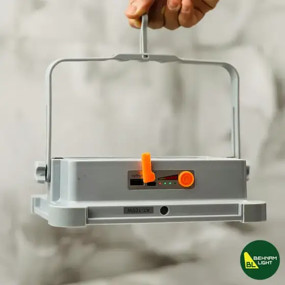 پروژکتور شارژی 100 وات مدل A7-100W