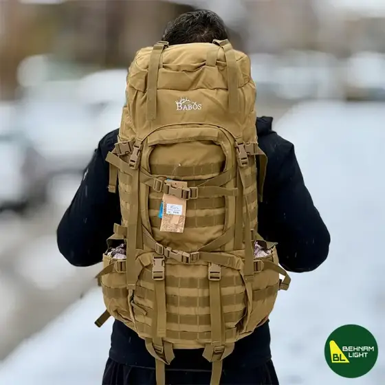کوله پشتی تاکتیکال 80 لیتری بابوس مدل F615