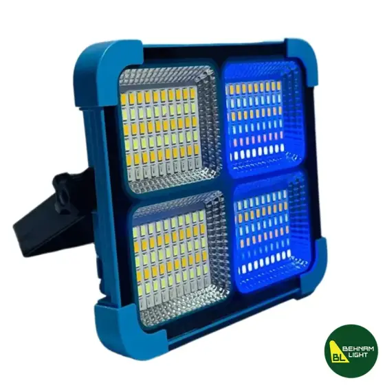 چراغ پروژکتور شارژی خورشیدی زینگارو مدل KM-730