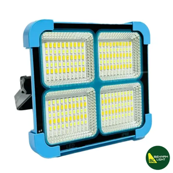 چراغ پروژکتور شارژی خورشیدی زینگارو مدل KM-730