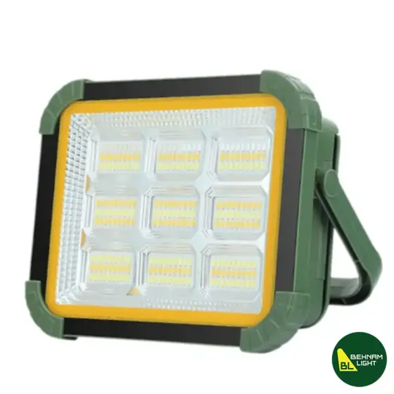 چراغ پروژکتور شارژی خورشیدی زینگارو مدل KK-428