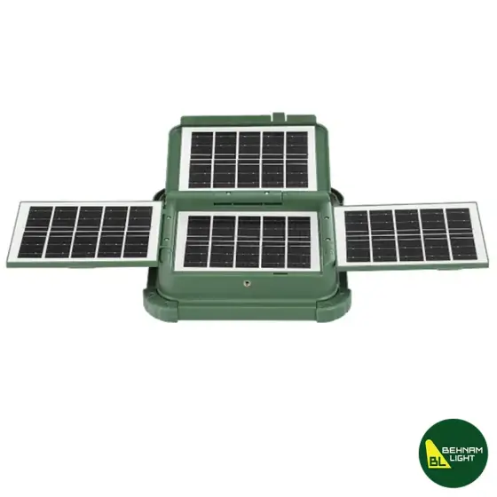 چراغ پروژکتور شارژی خورشیدی زینگارو مدل KK-428