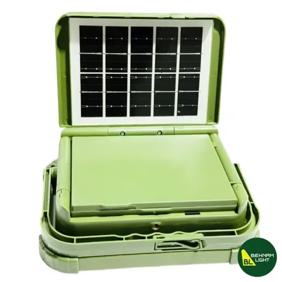 چراغ پروژکتور شارژی خورشیدی زینگارو مدل KK-428