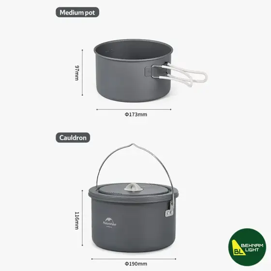 ست ظروف آشپزی نیچرهایک مدل CNH22CJ002