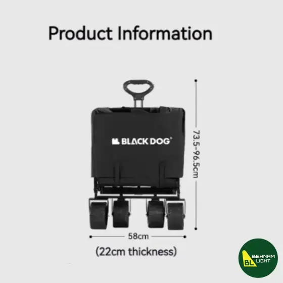 چرخ دستی تاشو بلک داگ مدل CBD2450JJ035