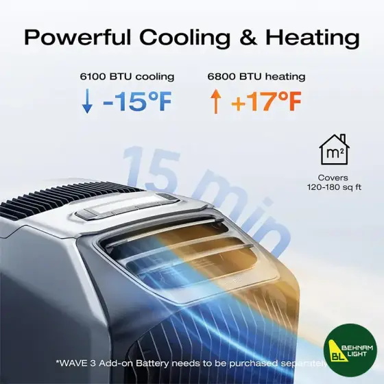 کولر گازی قابل حمل اکوفلو مدل WAVE 3