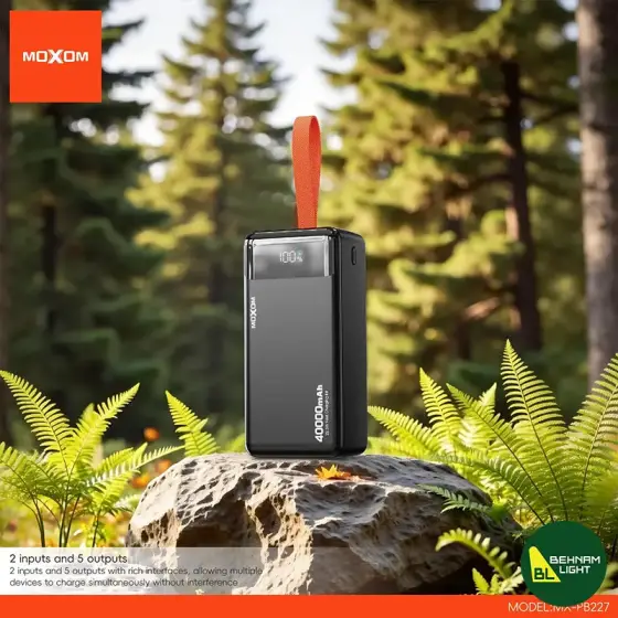 پاوربانک 40000 میلی آمپر 22.5 وات موکسوم مدل MX-PB227