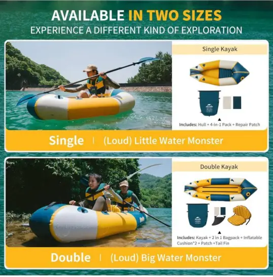 قایق بادی تک نفره نیچرهایک Naturehike مدل CNK2300SS012