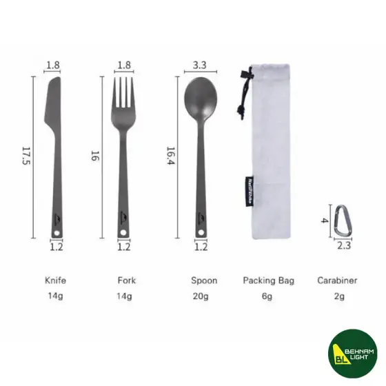 ست قاشق و چنگال نیچرهایک Nturehike مدل NH19T011-D