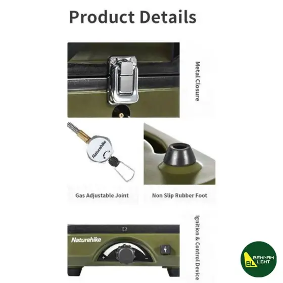 اجاق گاز تاشو فانتوم نیچرهایک مدل NH22RJ003