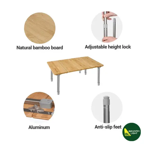 میز تاشو کینگ کمپ مدل KC1913