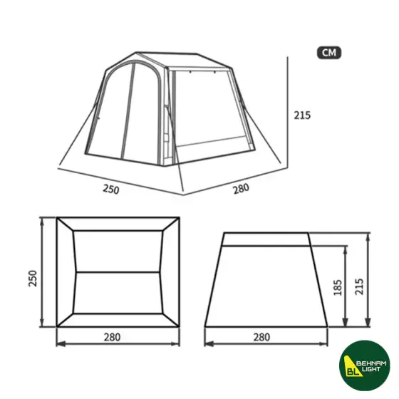 چادر بادی AIR 7.0 نیچرهایک مدل CNK2350WS022