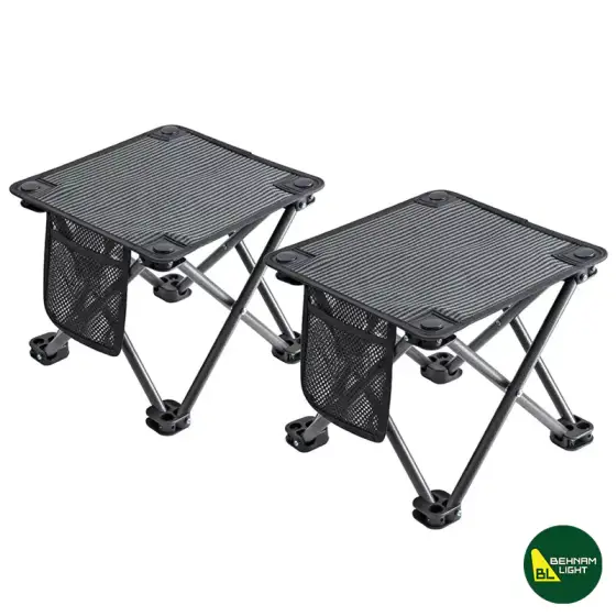 صندلی تاشو کینگ کمپ مدل KC2137 BLACKSTRIPS