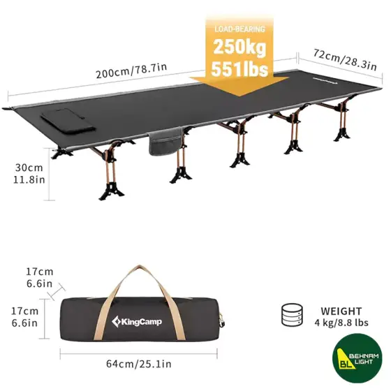 تخت خواب کینگ کمپ مدل KC2007