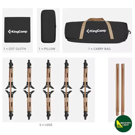 تخت خواب کینگ کمپ مدل KC2007