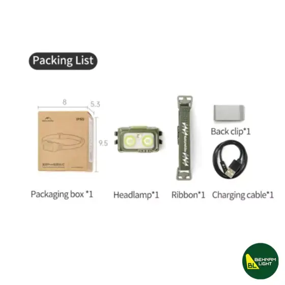 چراغ پیشانی نیچرهایک مدل CNK2550ZM011