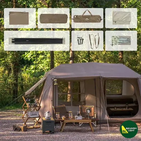 چادر اتوماتیک 5-8 نفره تیتانیوم نیچرهایک VILLAGE 13 مدل CNH22ZP004