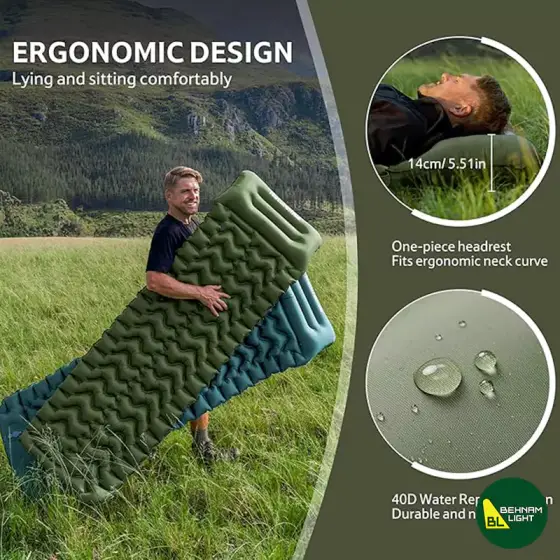 زیرانداز بادی یک نفره نیچرهایک مدل FC01