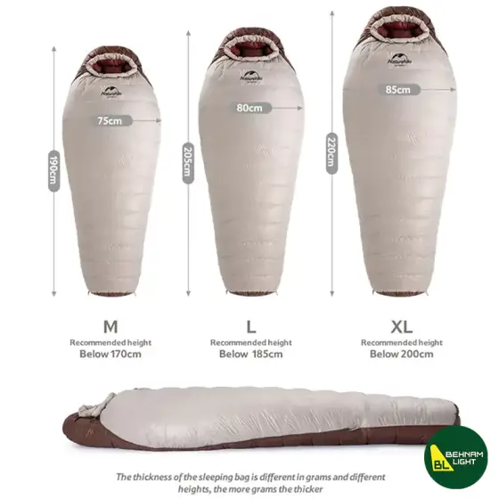 کیسه خواب نیچرهایک مدل SnowBird -3 NHYD001