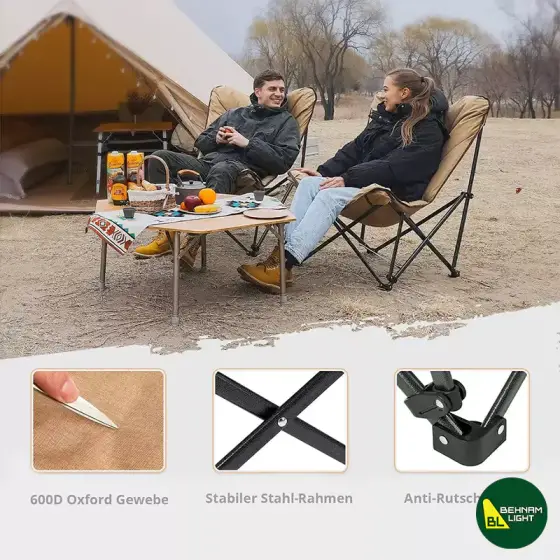 صندلی تاشو لوکس کینگ کمپ مدل KC2224