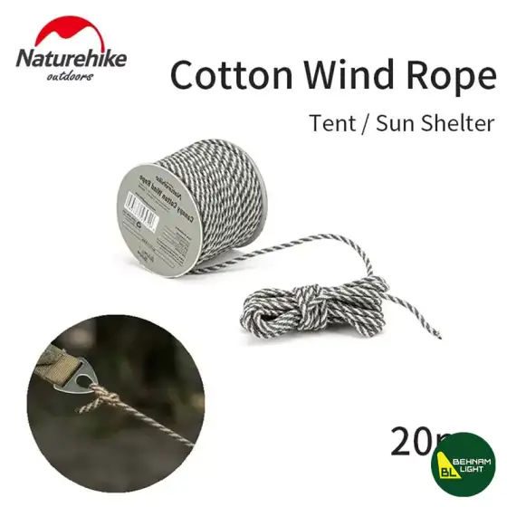 طناب باد چادر 20 متری نیچرهایک مدل NH20PJ122