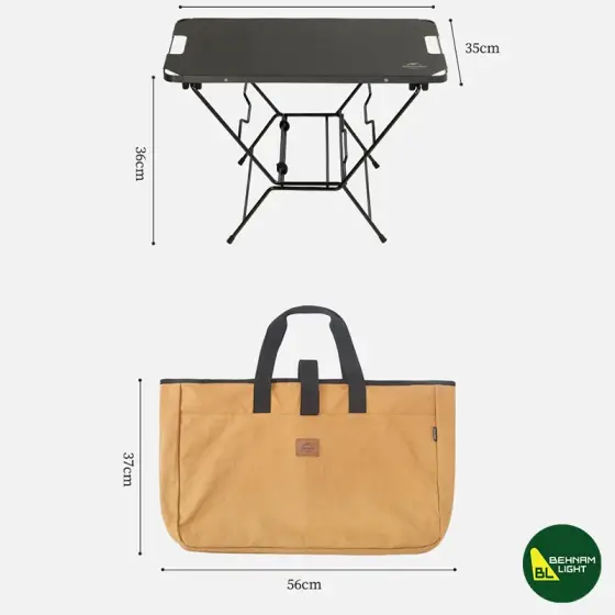 میز تاشو هیزم نیچرهایک مدل NH22JU023