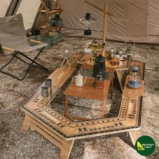 میز شش ضلعی چند لایه نیچرهایک مدل NH21JU004