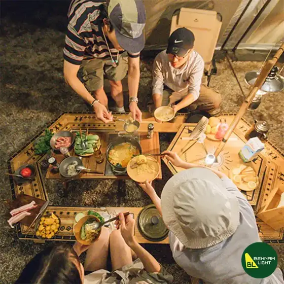 میز شش ضلعی چند لایه نیچرهایک مدل NH21JU004