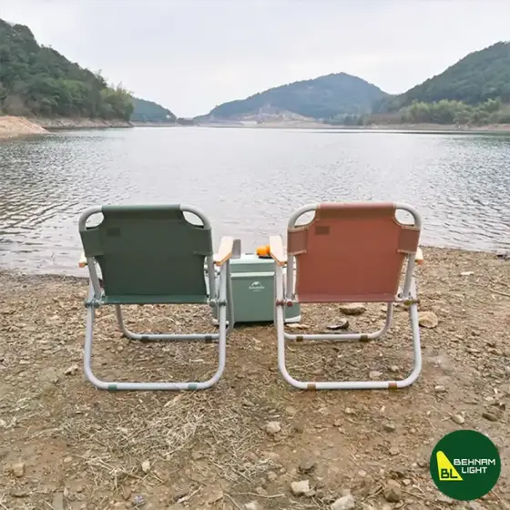 صندلی تاشو مربعی آلومینیومی قابل حمل نیچرهایک مدل CNH22JU030