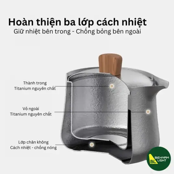 قوری تیتانیومی باکیفیت نیچرهایک مدل CNK2450CF025