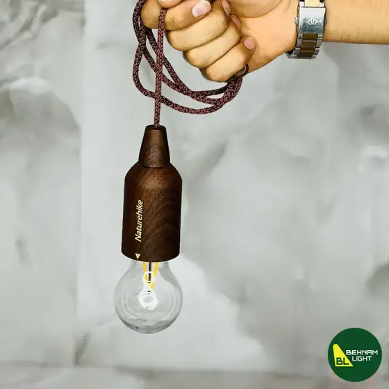 چراغ آویز حبابی شارژی نیچرهایک 2 وات مدل NH21ZM002