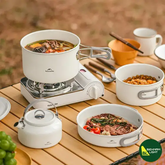 ست ظروف بزرگ سفید نیچرهایک مدل CNK2450CF013