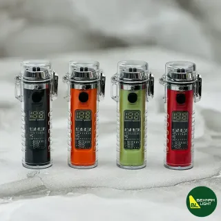 فندک الکتریکی شارژی دارای چراغ قوه مدل HB-256