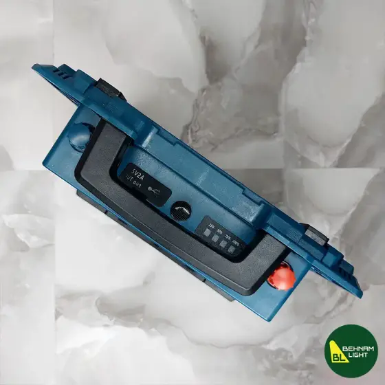 چراغ پروژکتور شارژی خورشیدی 200 وات مدل W8121-1