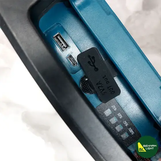 چراغ پروژکتور شارژی خورشیدی 200 وات مدل W8121-1